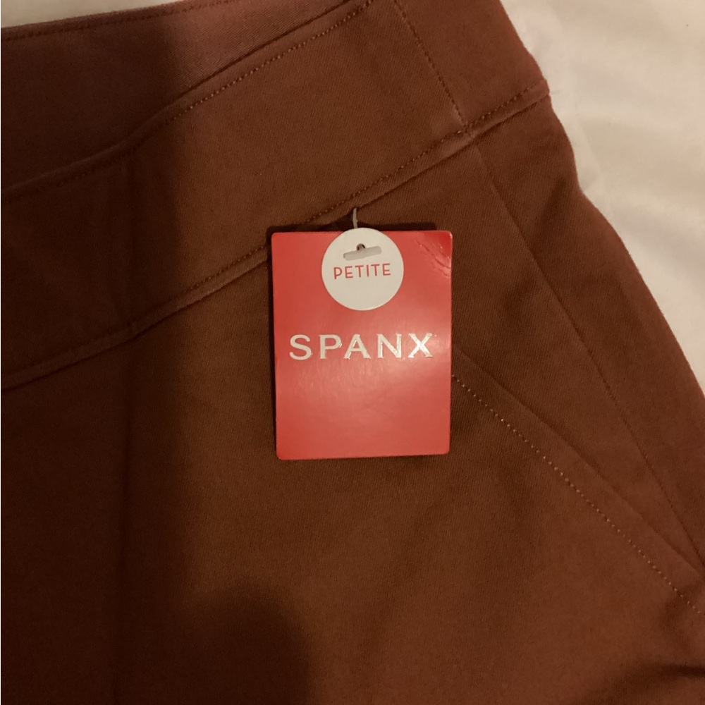 Spanx Petite Brown Ankle Pants
